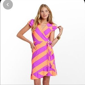 Lilly Pulitzer striped wrap dress